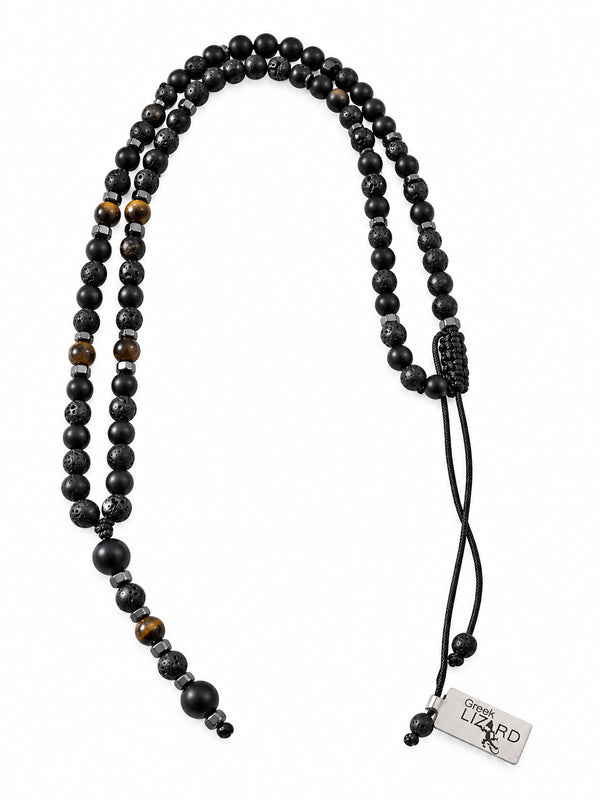 Paros Men's Adjustable Stone Necklace