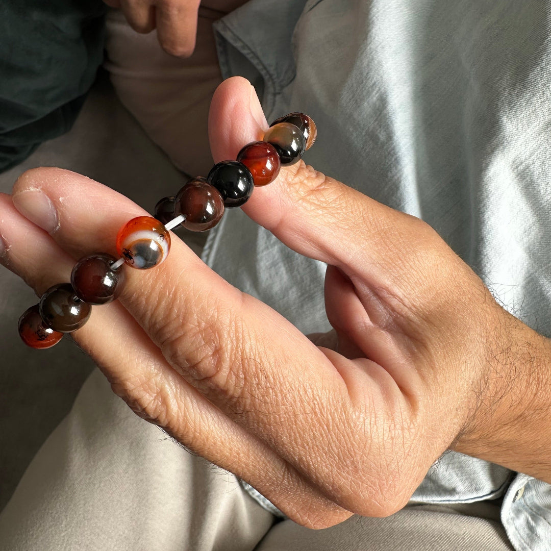 Black & Brown Beads Bracelet