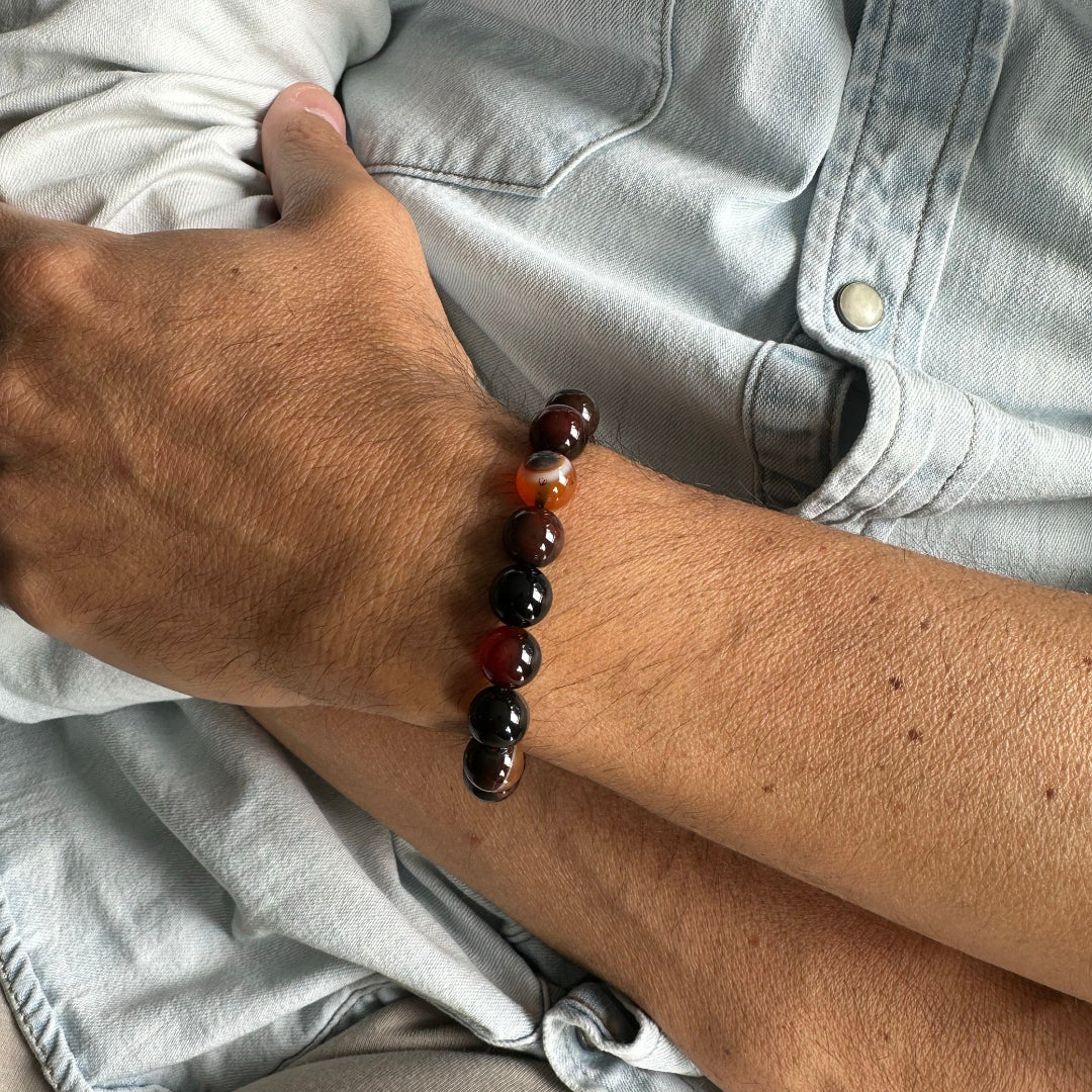 Black & Brown Beads Bracelet