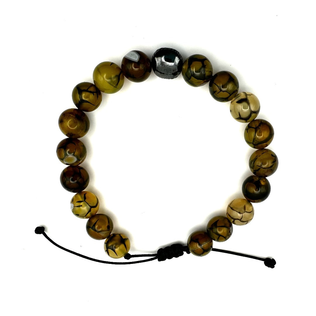 Dark Green Beads Bracelet