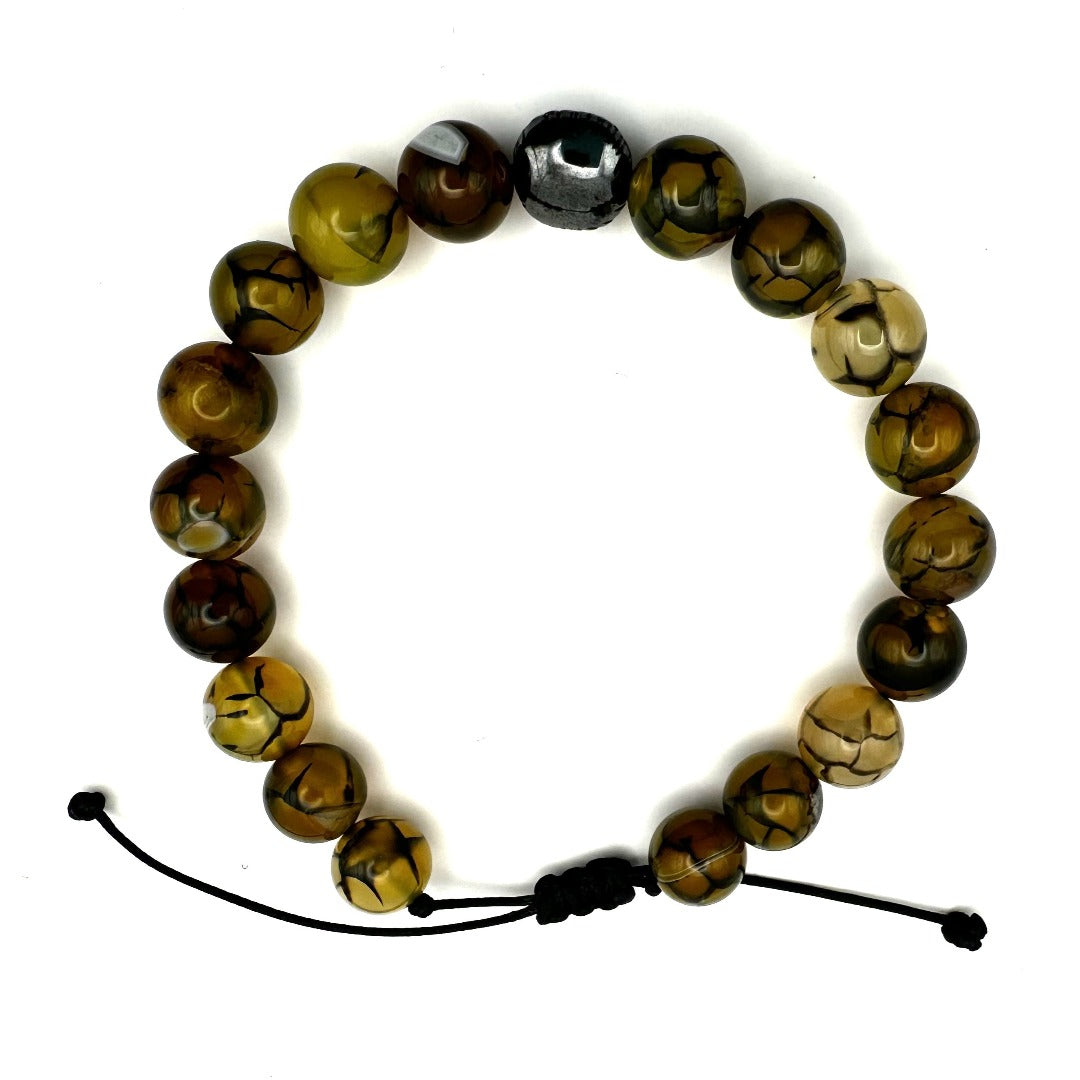 Dark Green Beads Bracelet