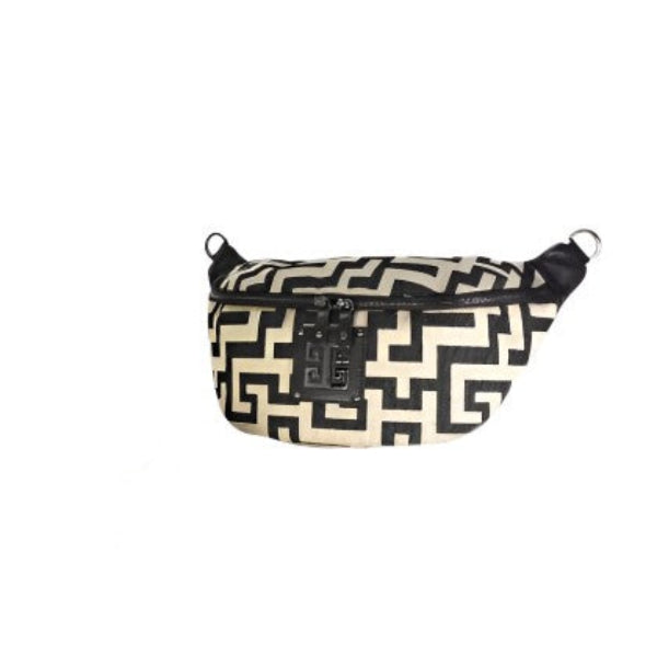 KRONOS – CLASSIC Pattern – Purple/Orange – EL Strap – Crossbody/Belt Bag