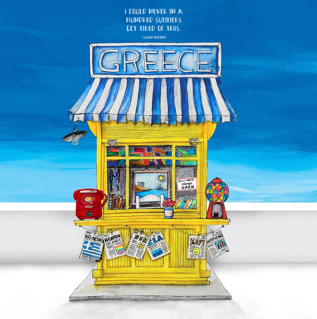 KIOSK OF GREECE (Small Prints Collection) – Caroline Rovithi