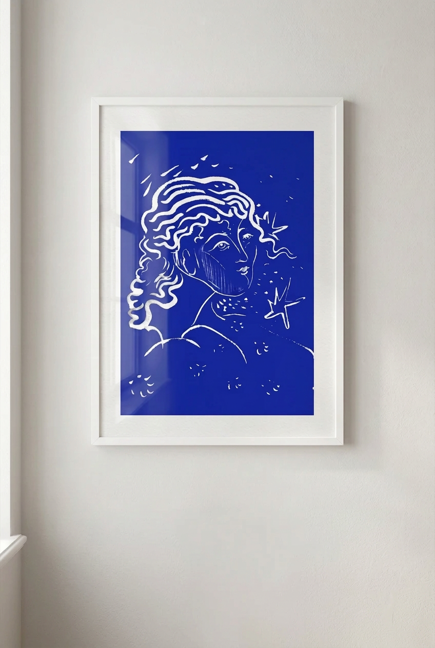 Blue Angel Print