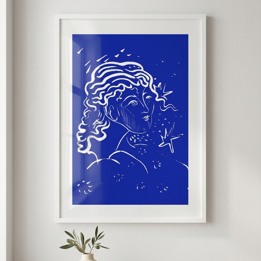 Blue Angel Print