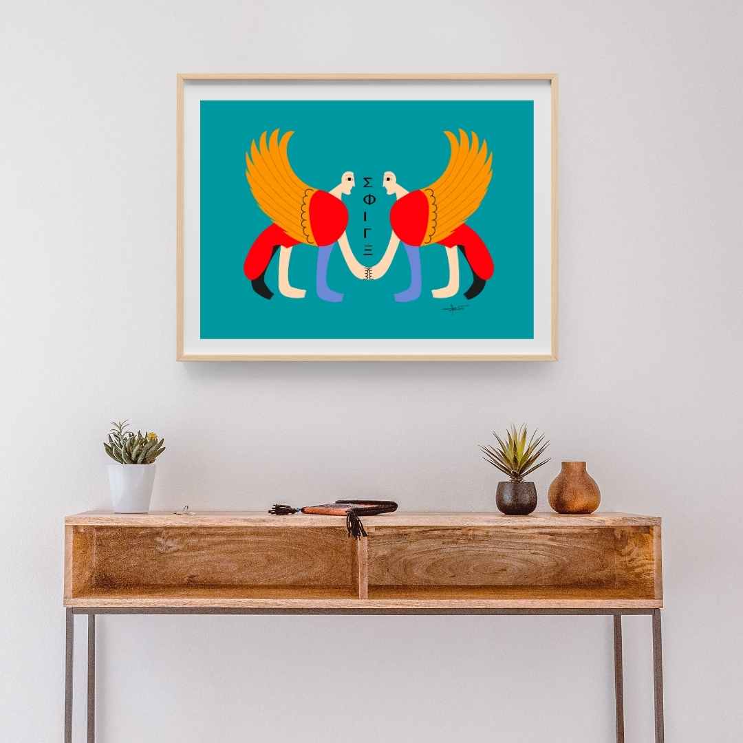 Double Sphinx - Wall Art Decor