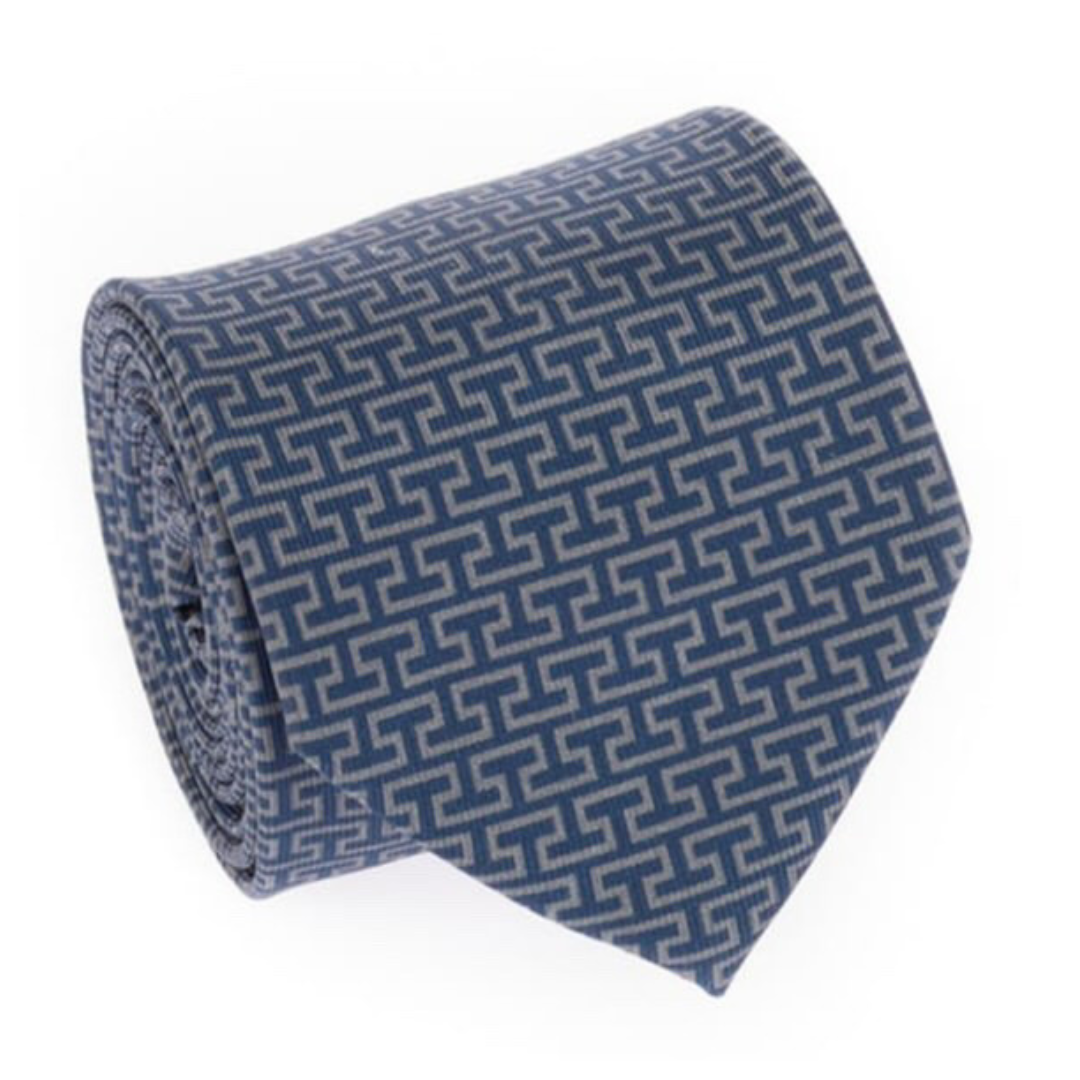 MEANDER TIE BLUE