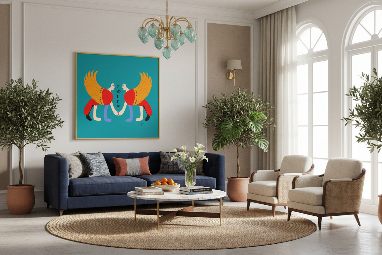 Double Sphinx - Wall Art Decor