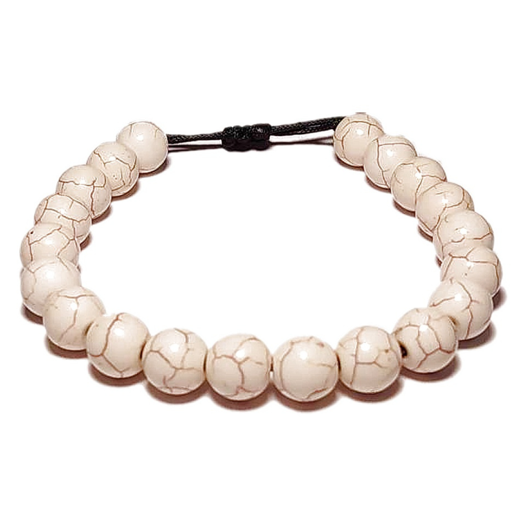 White Beads Bracelet