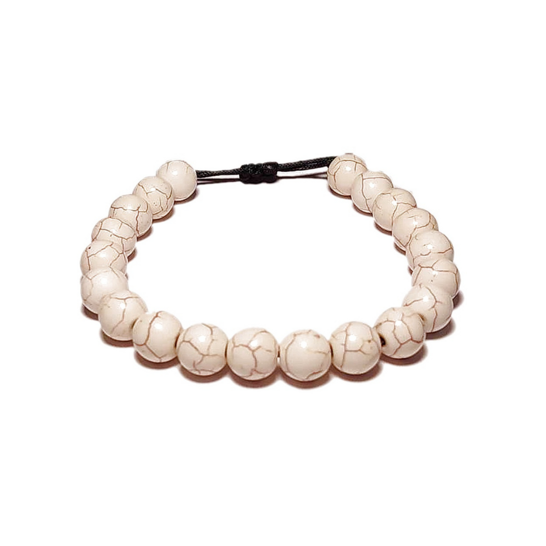 White Beads Bracelet