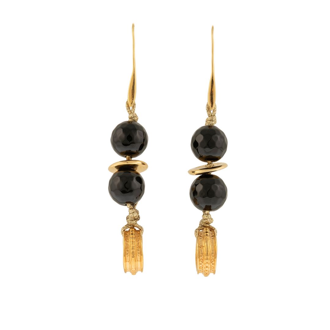 Black Story Earrings