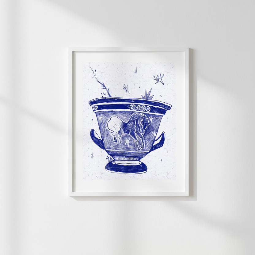 Blue Vase 2 Print