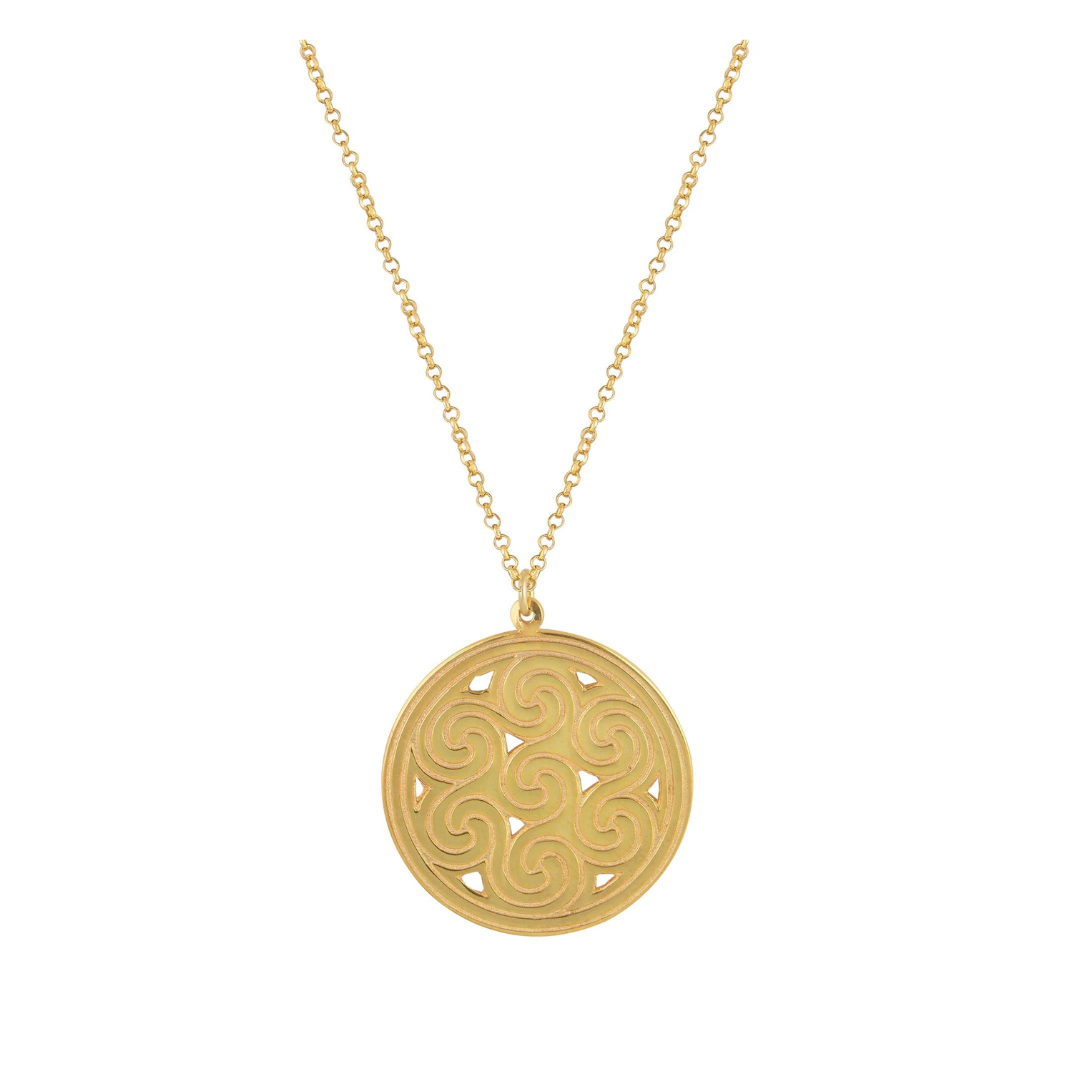 Waives Coin Necklace