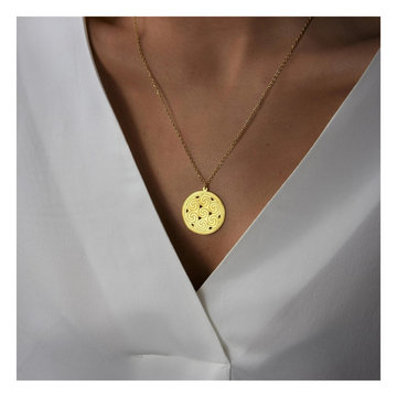 Waives Coin Necklace