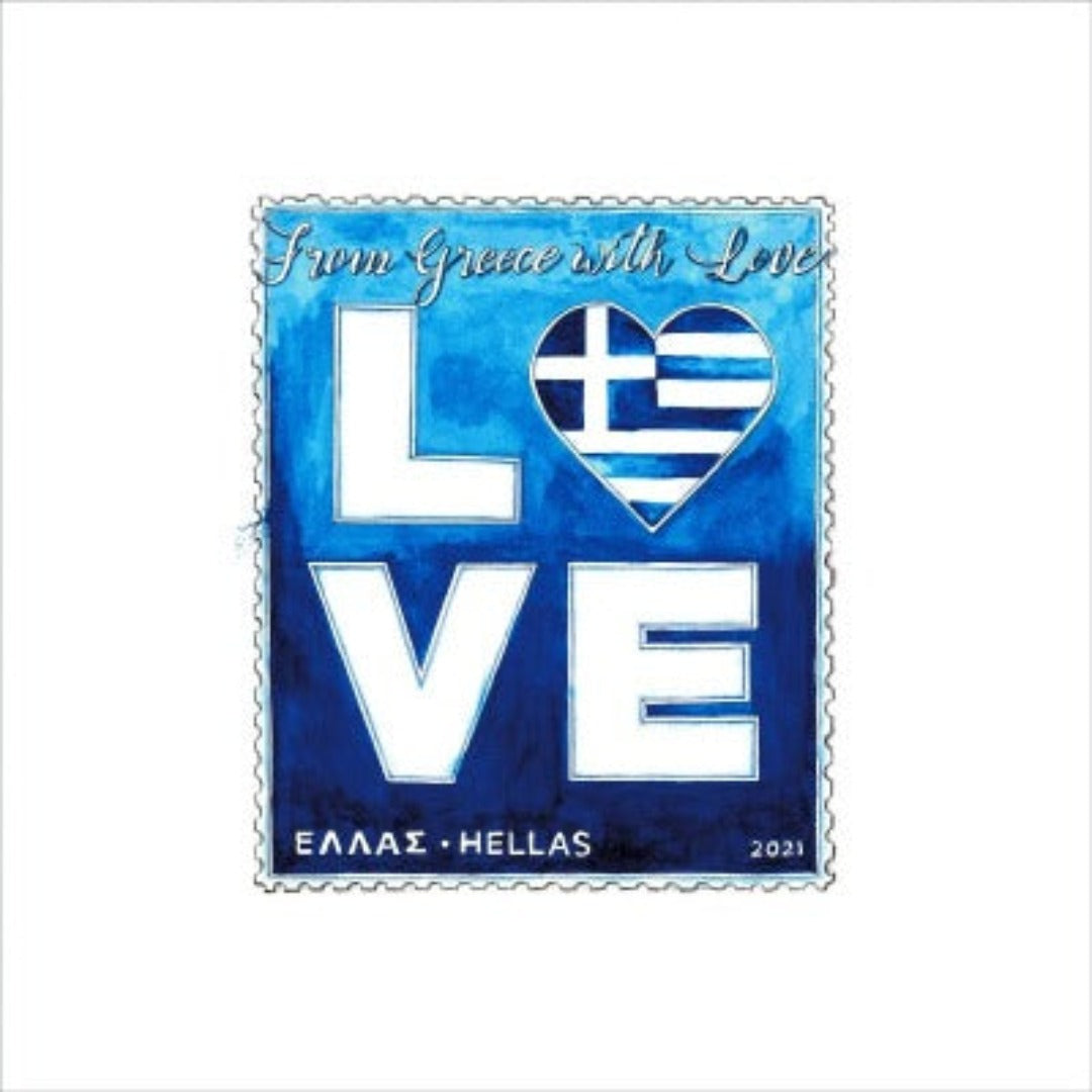 Hellas Love Stamp Artprint