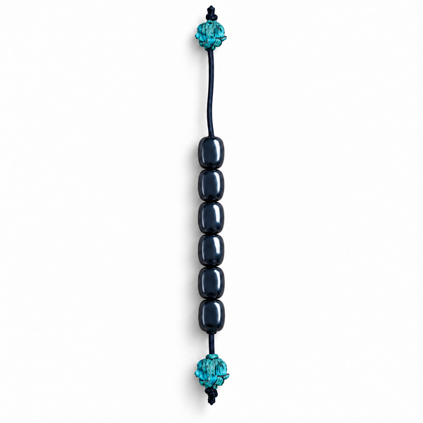Blue Black Beaded Begleri