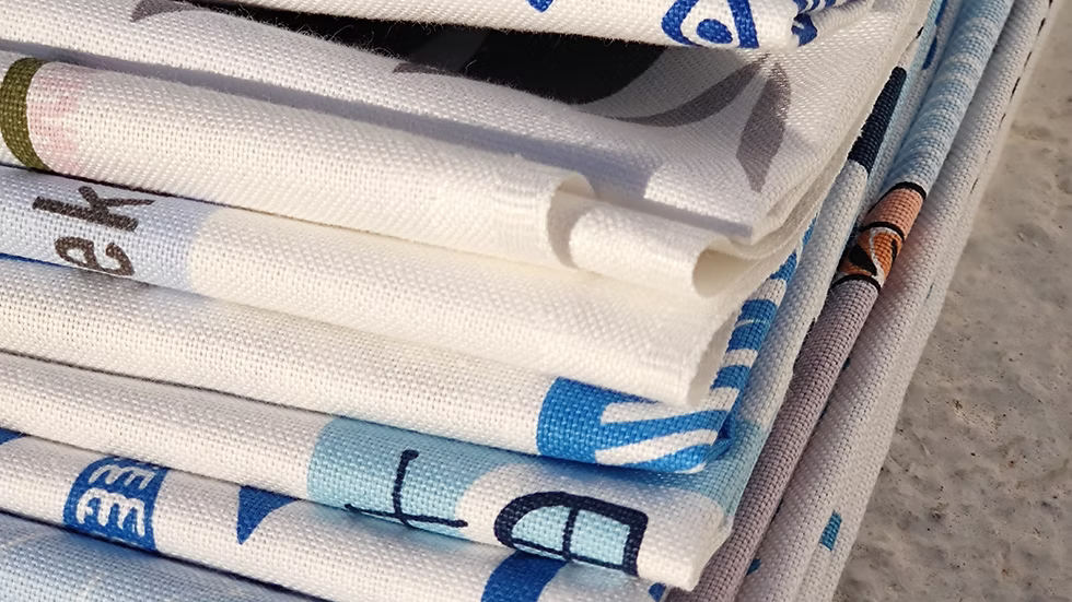Blue Donkey Cotton Tea Towel
