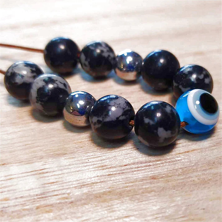 Keychain Eye Dark Blue Worry Beads