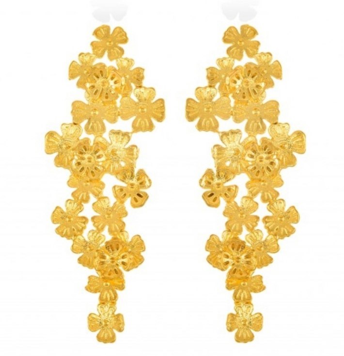 Wildflowers Earrings 24K