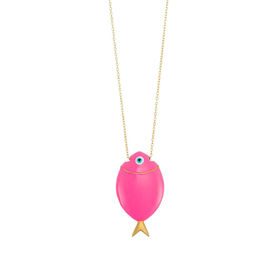 Big Pink Fish Pendant