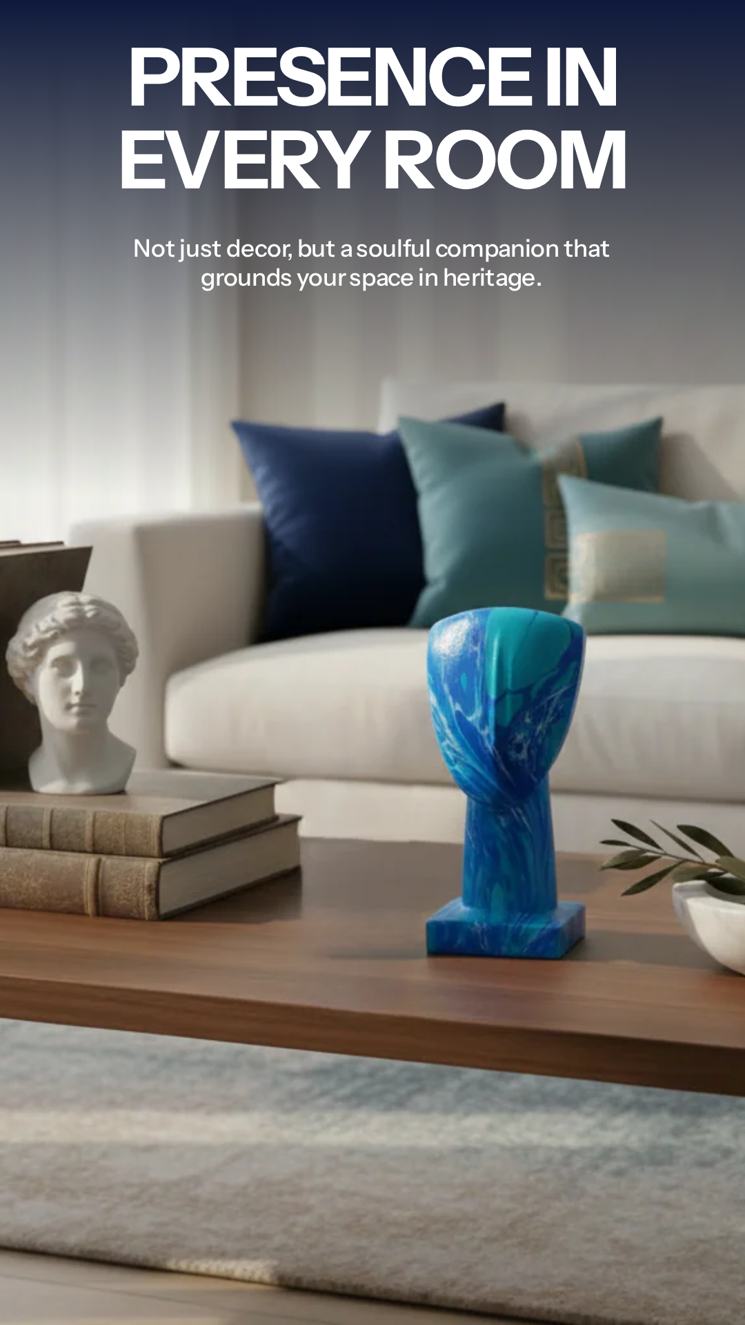Cycladic Head Statue