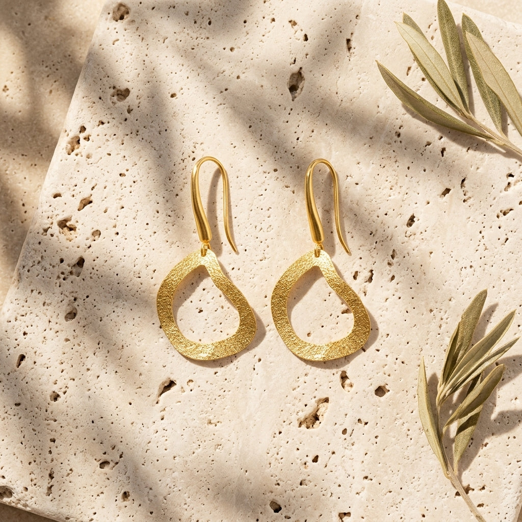 Desert Allure Earrings 24K