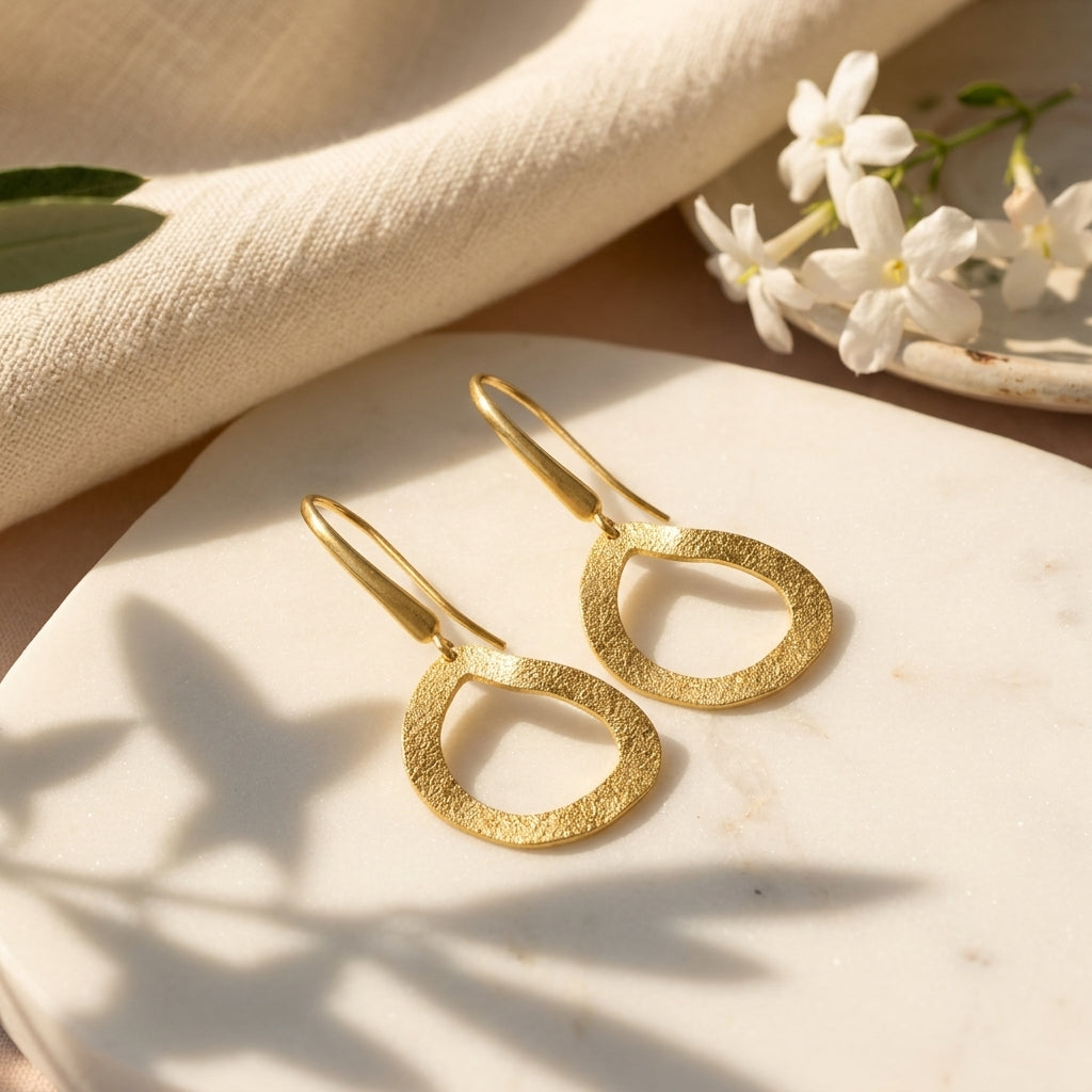 Desert Allure Earrings 24K