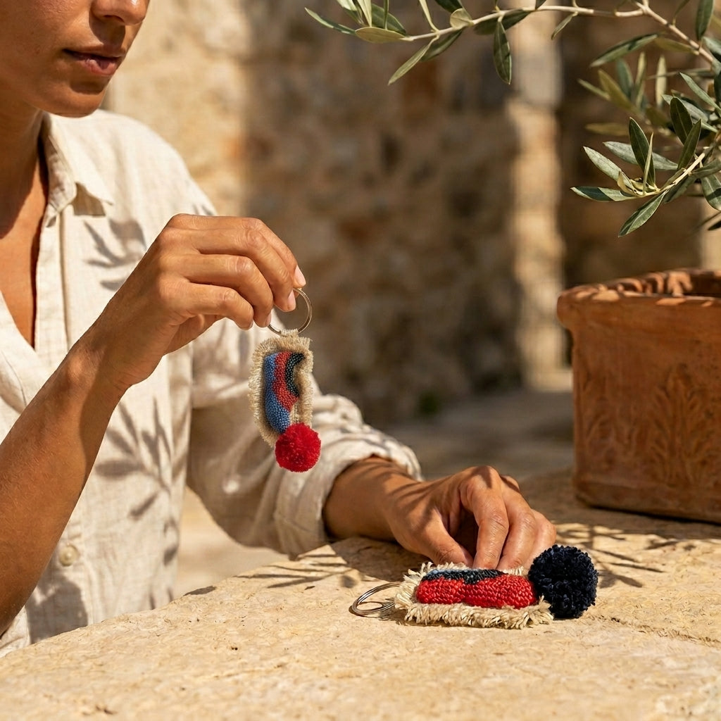 Tsarouhi Keychain Red