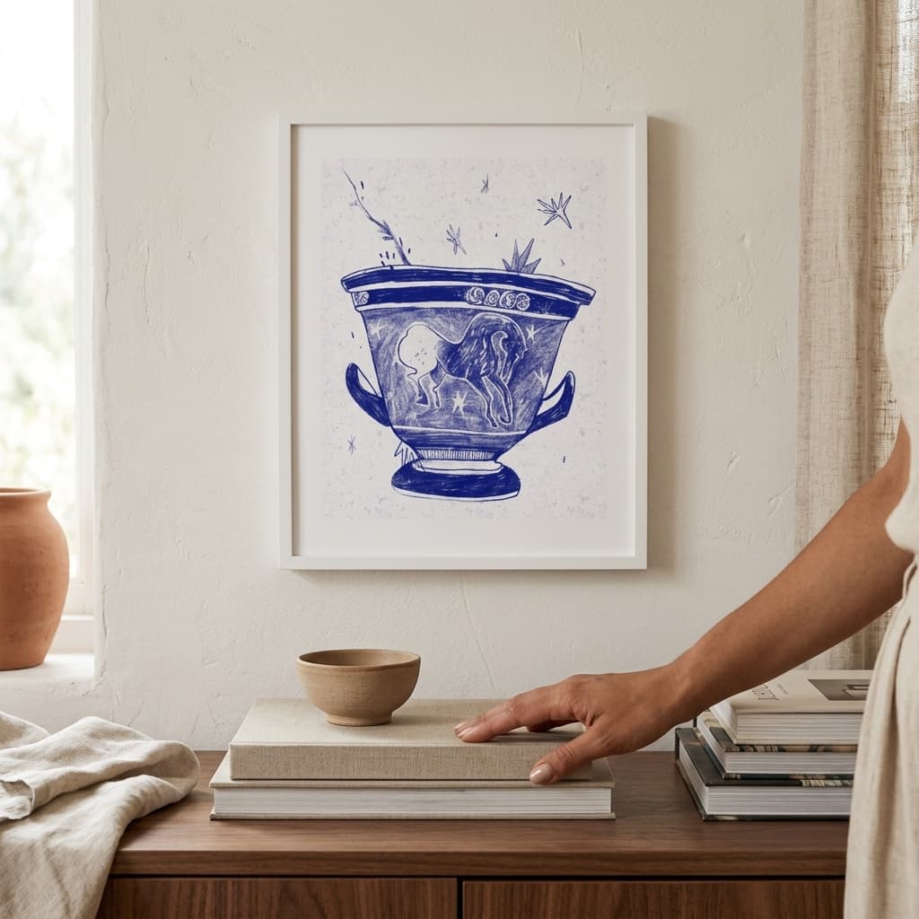 Blue Vase 2 Print