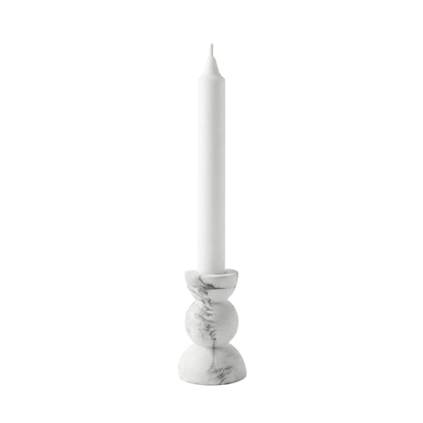 Botanica Candle Holder Stone by Ceme Deco – handcrafted jesmonite with painted stone texture finish