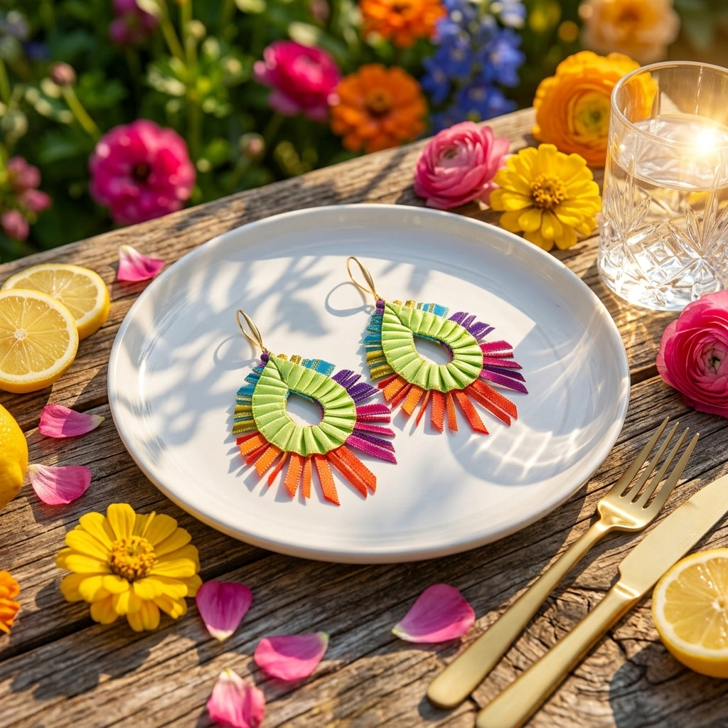 Multicolour Dona Earrings by Alexandra Tsoukala