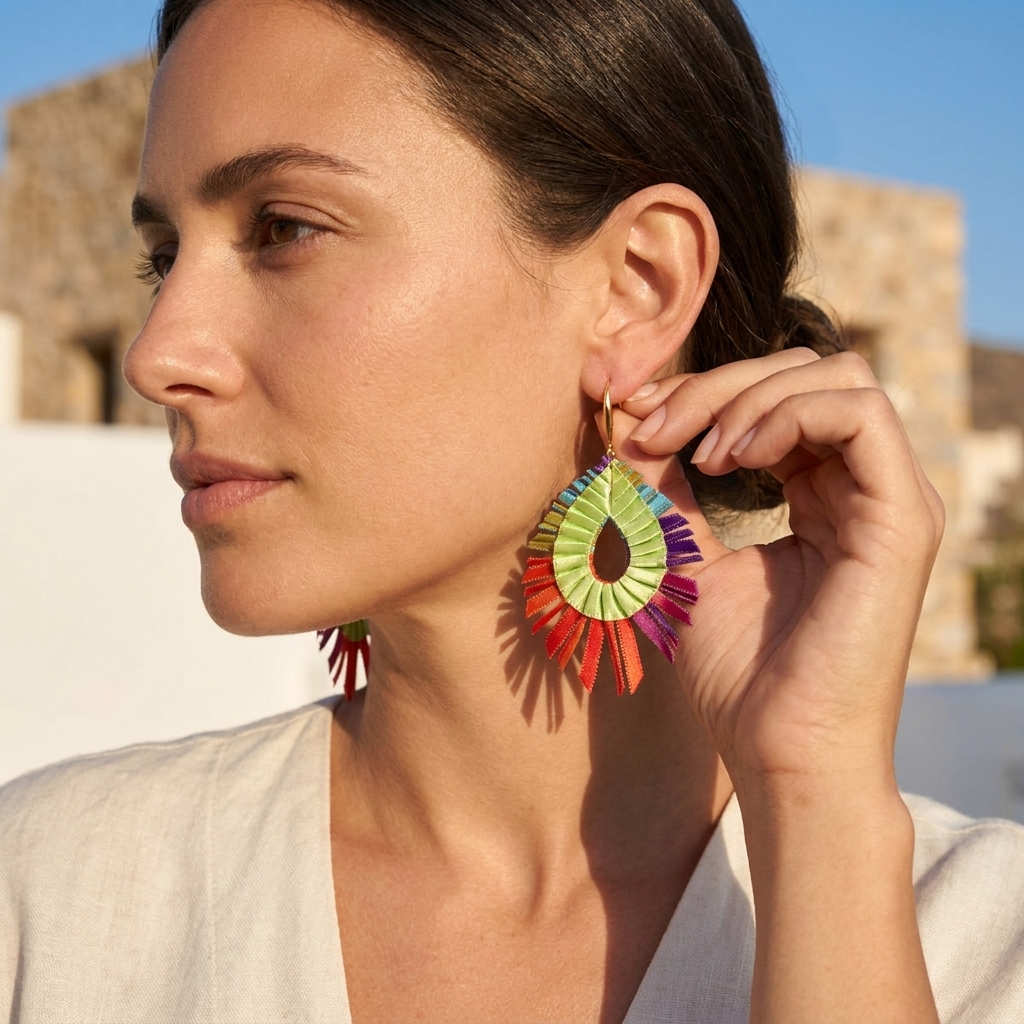 Multicolour Dona Earrings by Alexandra Tsoukala
