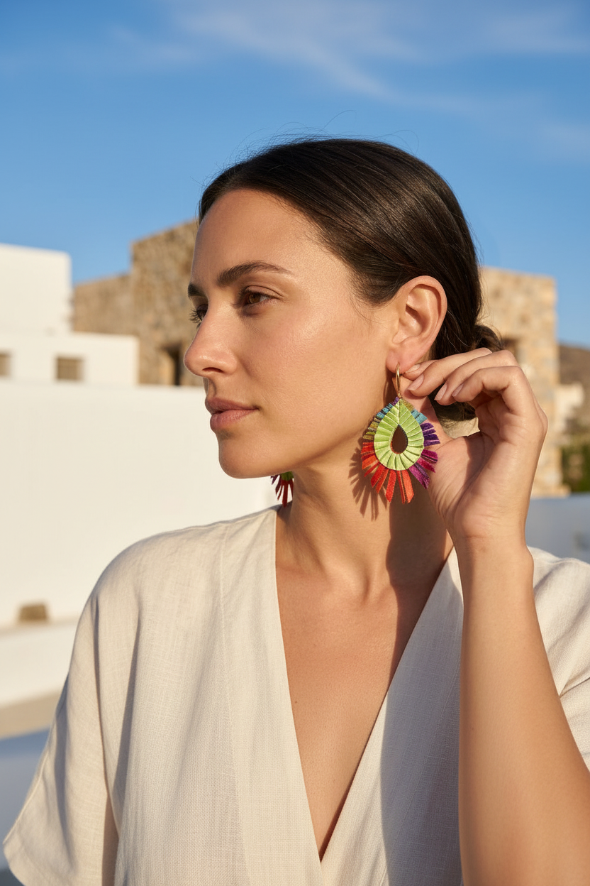 Multicolour Dona Earrings by Alexandra Tsoukala