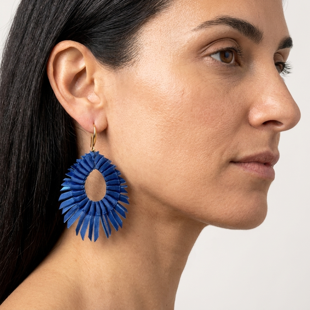 Blue Dona Earrings by Alexandra Tsoukala