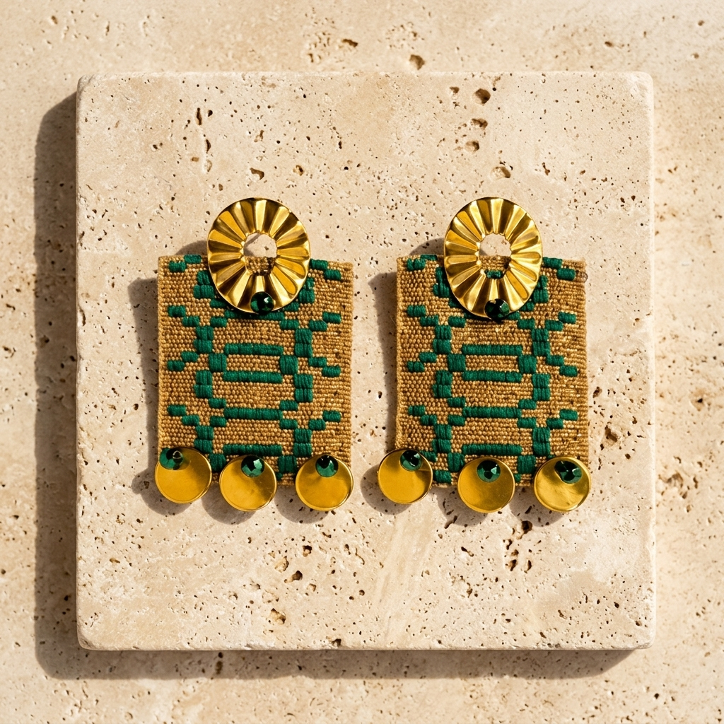 Lora Green Earrings