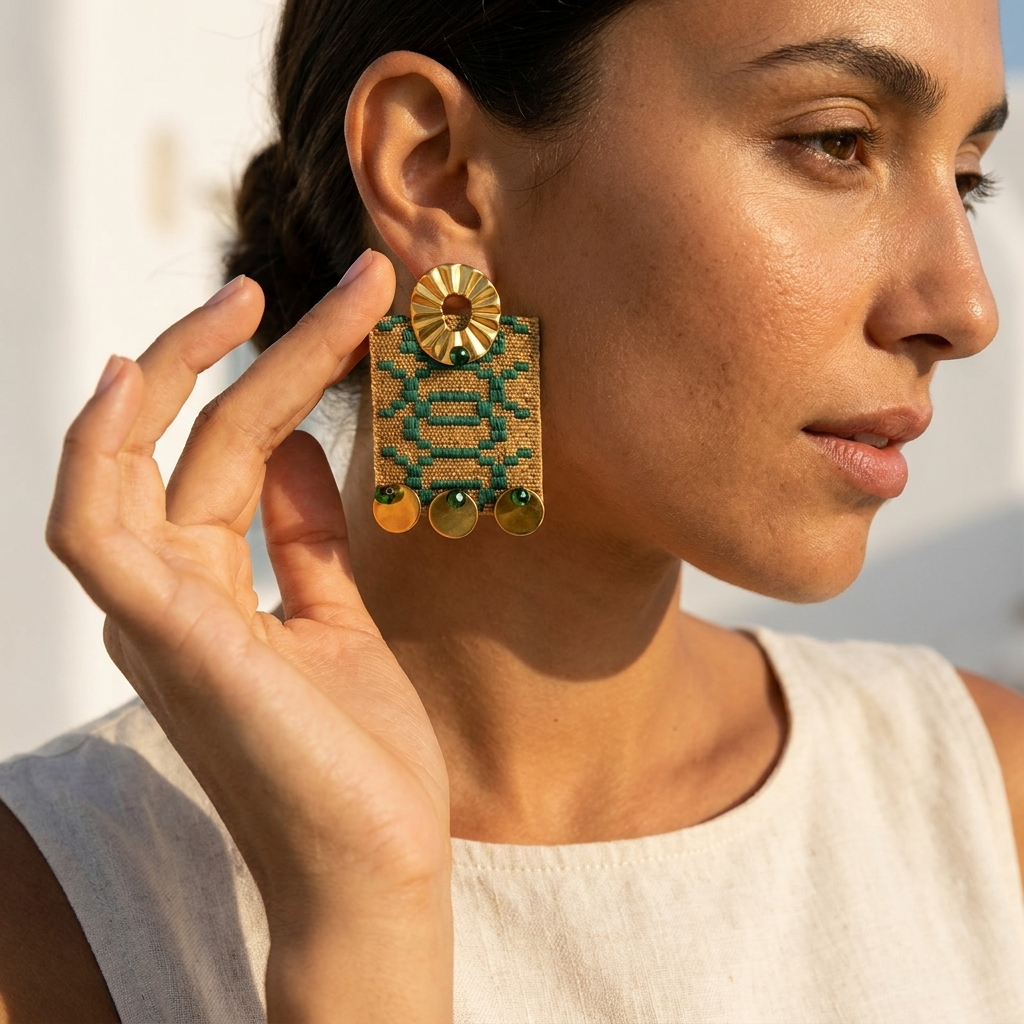 Lora Green Earrings