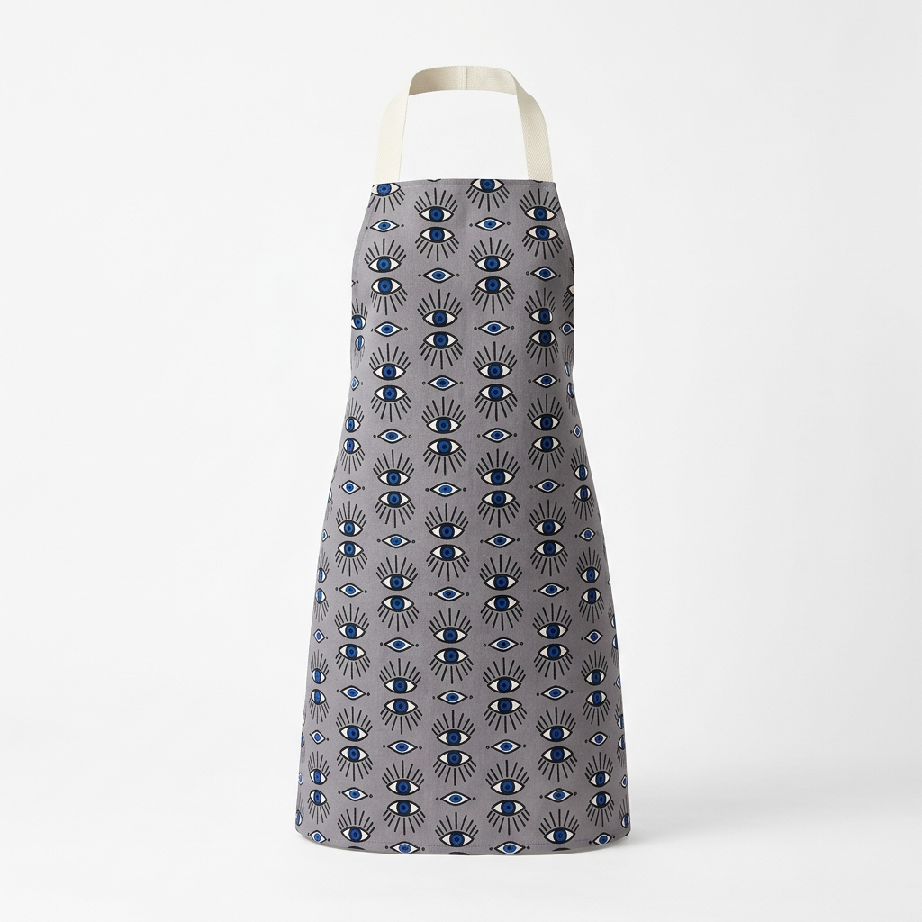 Blue Eye Water-Resistant Apron by A Hue of Greek Blue – view 6 | Thalassea