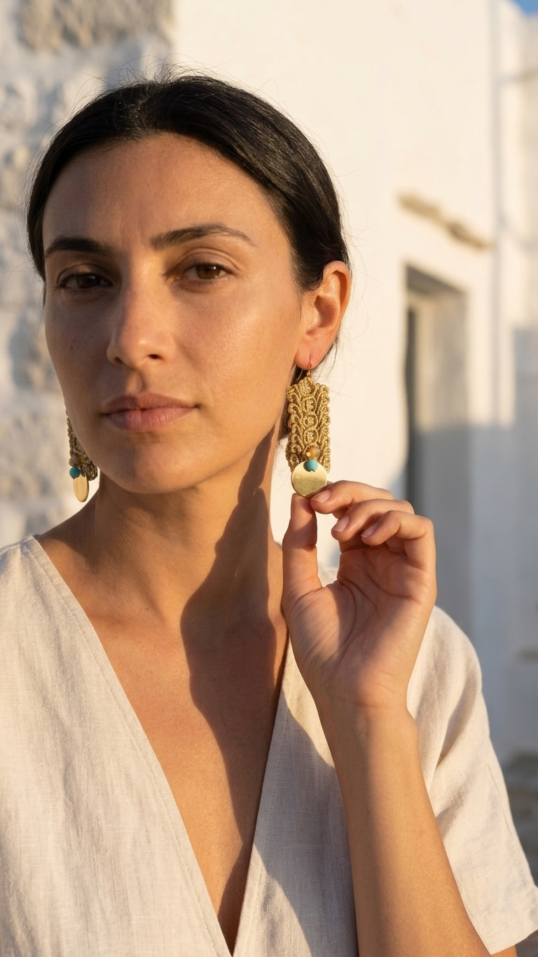 Flouri Earrings Gold