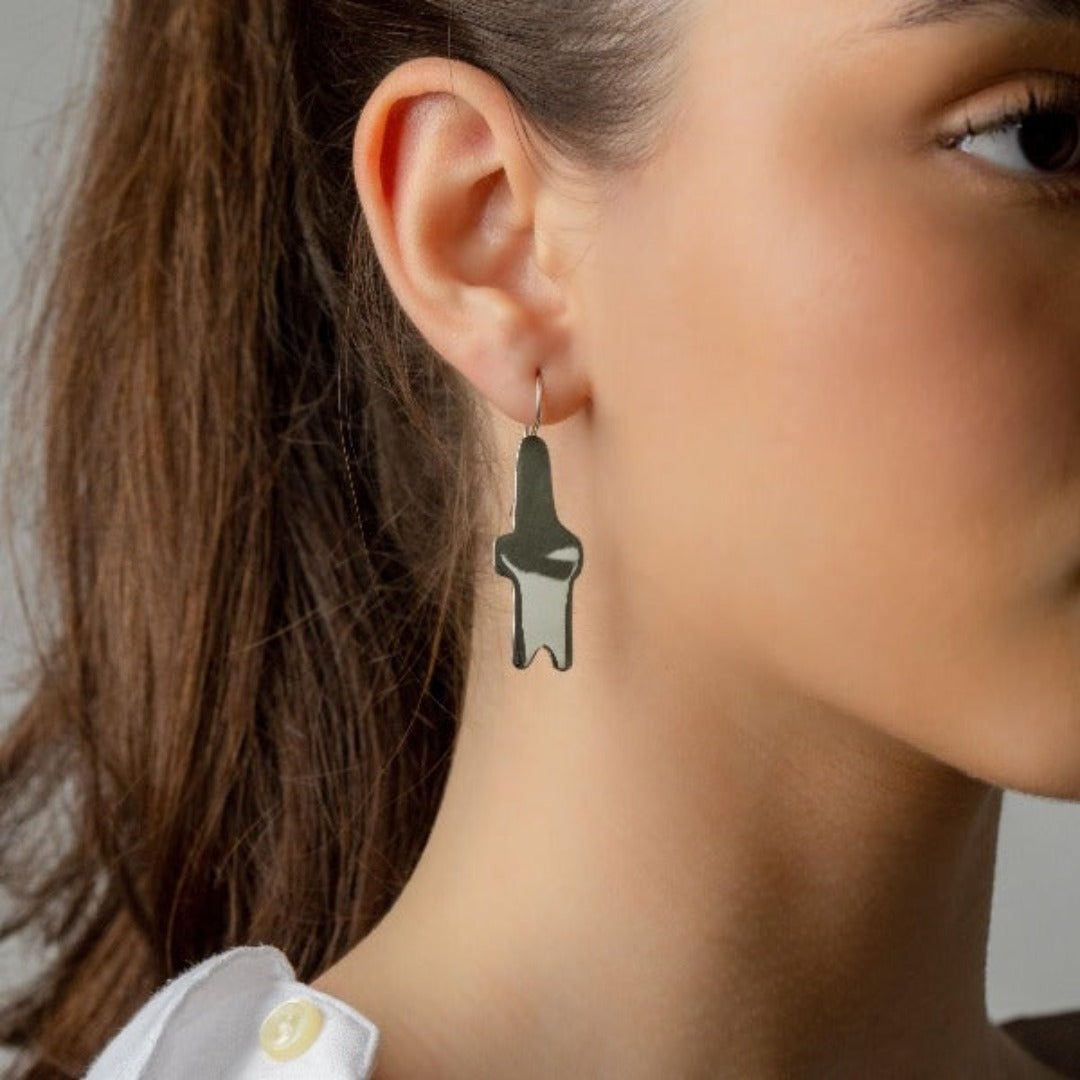 Cycladic Silver Earrings