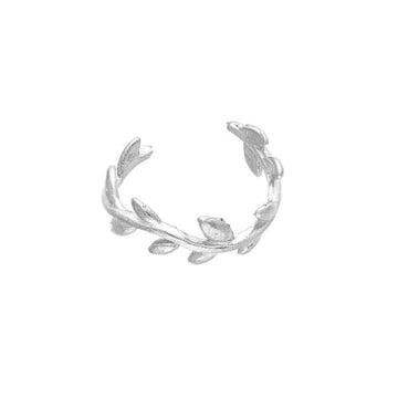 Olive Leaves Silver Cuff