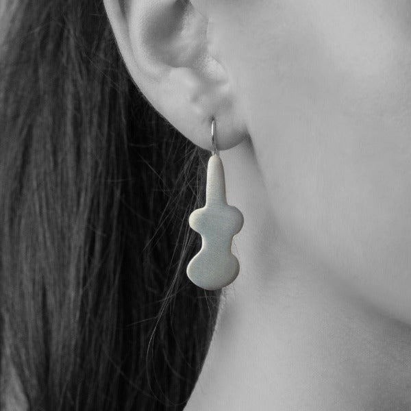 Cycladic Silver Earrings