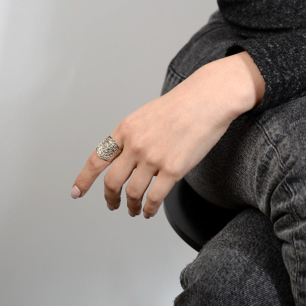 Cyclos Gold Adjustable Ring