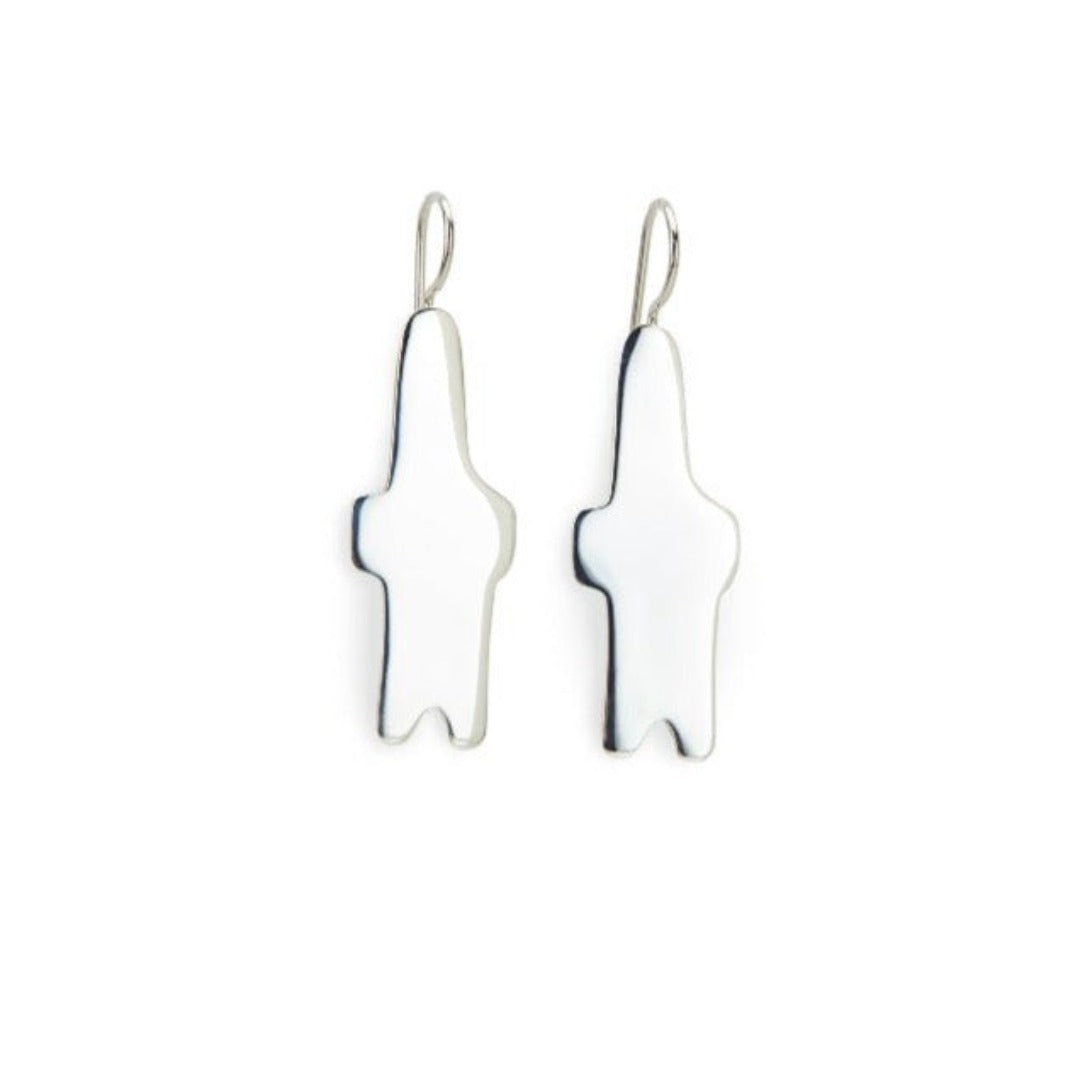 Cycladic Silver Earrings